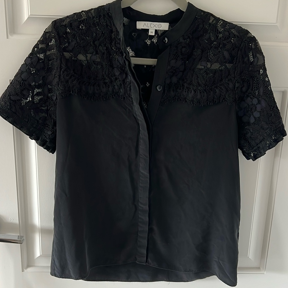 Alexis Lace & Silk Top